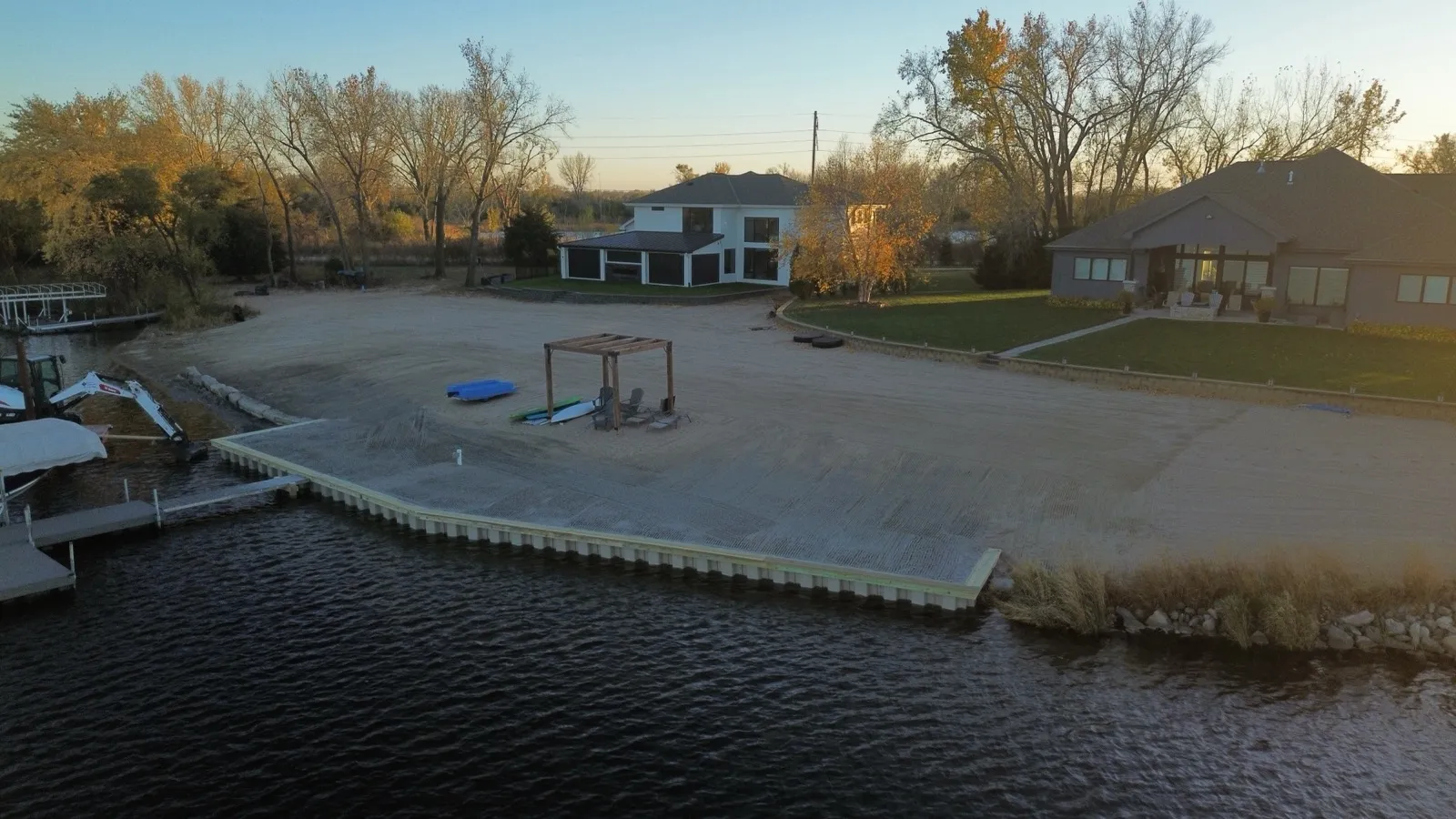 Marine construction in Valley, Nebraska